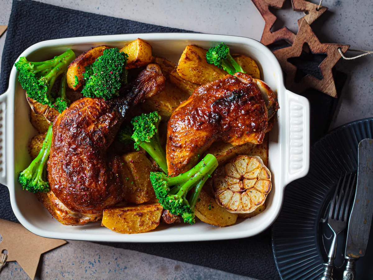 Pollo especiado en freidora de aire