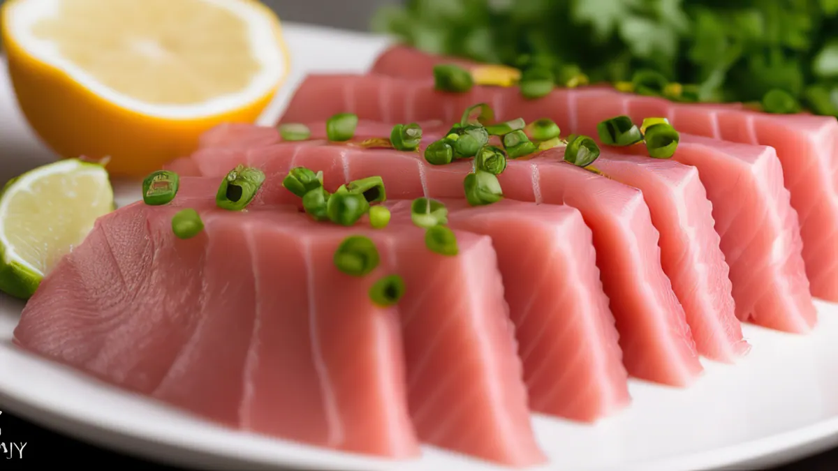 Sashimi de atún rojo