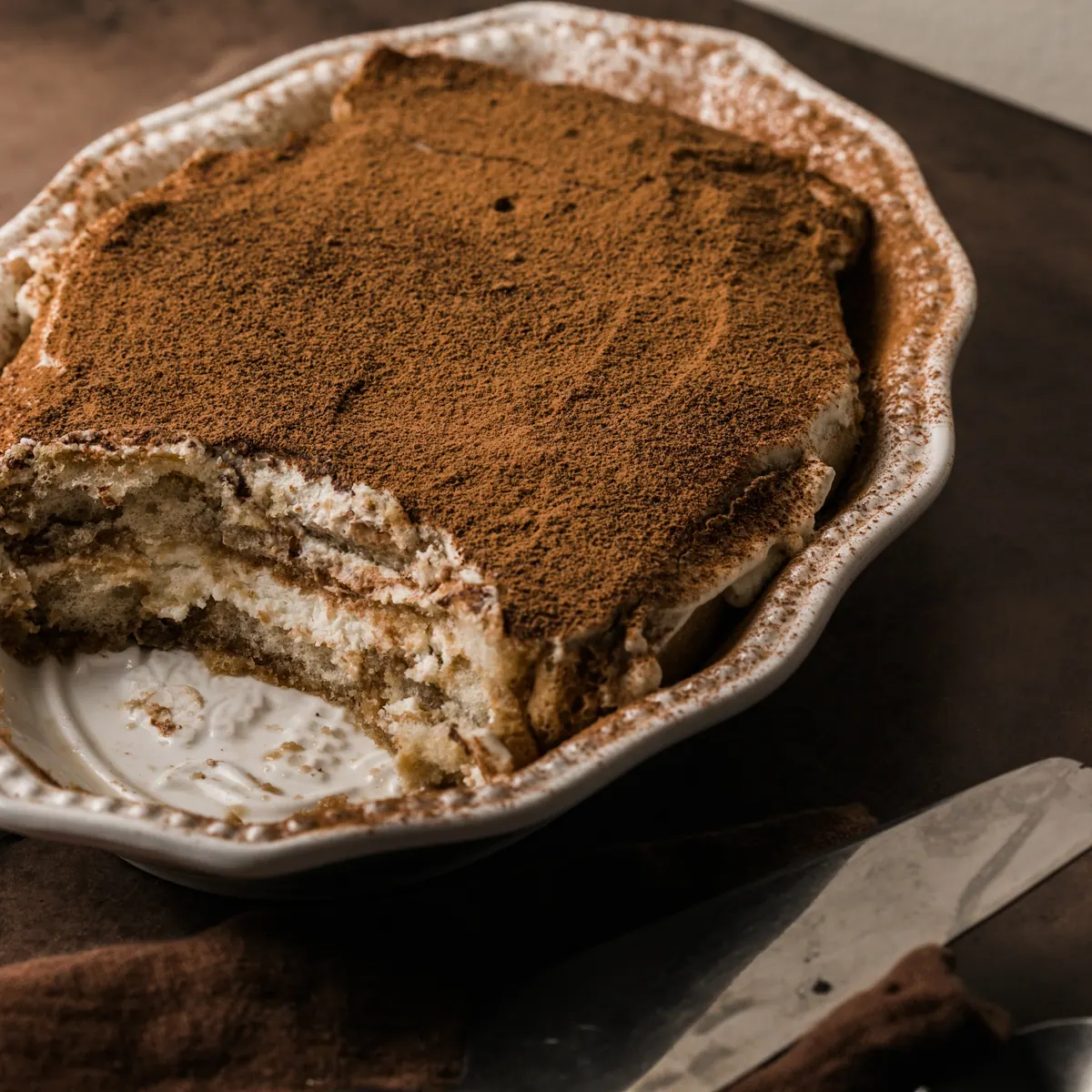 Tiramisú casero